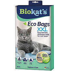 Biokats Eco Bags Kedi Kumu Doğa Dostu Hijyen Torbası XXL (12 li Paket) - Biokats