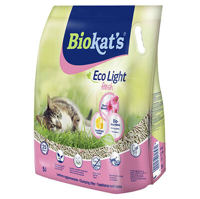 Biokats Eco Light Fresh Cherry Blossom Pelet Kedi Kumu 5 Lt