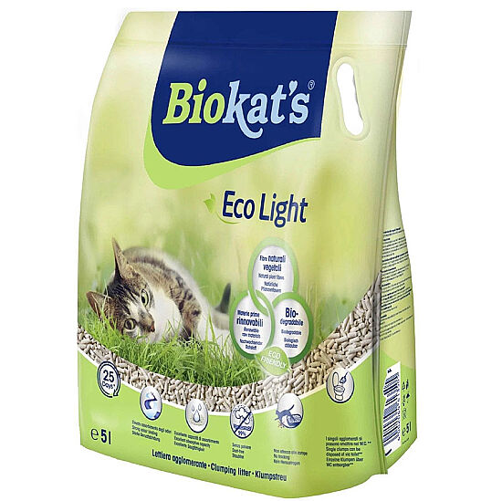 Biokats Eco Light Pelet Naturel Kedi Kumu 5 Lt - 1