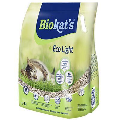 Biokats Eco Light Pelet Naturel Kedi Kumu 5 Lt