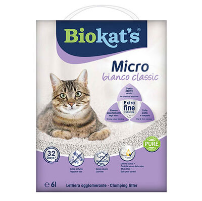 Biokats Micro Bianco Classic Kedi Kumu 6 Lt