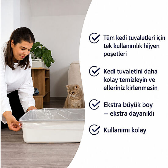 Biokats Polybeutel Cat Litter Box Liner XXL 55x45x12 Cm. - Pack of 12 - 3