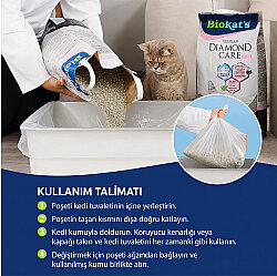 Biokats Polybeutel Cat Litter Box Liner XXL 55x45x12 Cm. - Pack of 12 - 5