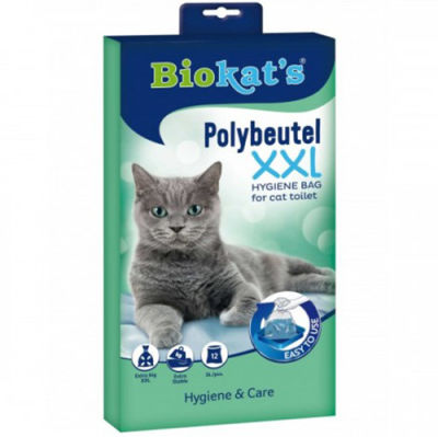 Biokats Polybeutel Kedi Kumu Hijyen Torbası XXL (12'li Paket)