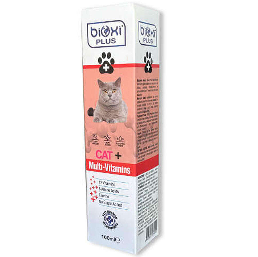 Bioxi Plus Cat Multi-Vitamins Kedi Multi Vitamin Malt 100 ML