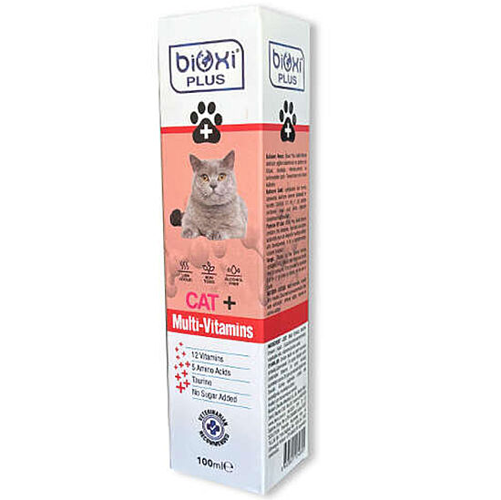 Bioxi Plus Cat Multi-Vitamins Kedi Multi Vitamin Malt 100 ML - 1