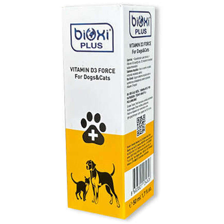 Bioxi Plus Vitamin D3 Force Kedi Ve Köpek Vitamini 50 ML