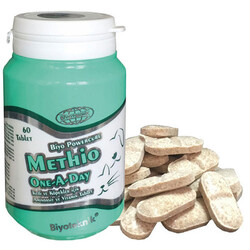 Biyoteknik - Biyoteknik Methio One A Day Kedi ve Köpek Vitamin Tableti ( 60 Tablet )