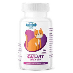 Biyoteknik - Biyoteknik Powercure Cat - Vit One A Day Kediler için Multivitamin 60 Tablet