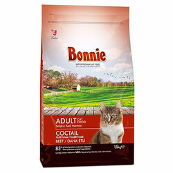Bonnie Coctail Multicolor Dana Etli Kedi Maması 1,5 Kg - Bonnie
