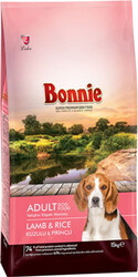 Bonnie - Bonnie Lamb Rice Kuzu Etli Köpek Maması 15 Kg