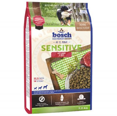 Bosch Glutensiz Sensitive Lamb Kuzu Etli Köpek Maması 3 Kg + 2 Adet Temizlik Mendili
