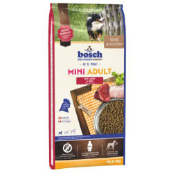 Bosch - Bosch Mini Lamb Glutensiz Kuzu Etli Küçük Irk Köpek Maması 15 Kg + 4 Adet Temizlik Mendili