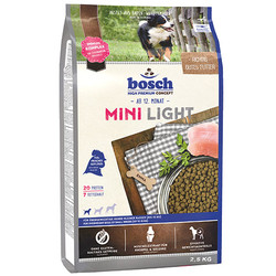Bosch - Bosch Mini Light Küçük Irk Düşük Kalori Köpek Maması 2,5 Kg + Temizlik Mendili