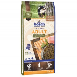 Bosch - Bosch Poultry Kümes Hayvanı Köpek Maması 15 Kg + 4 Adet Temizlik Mendili
