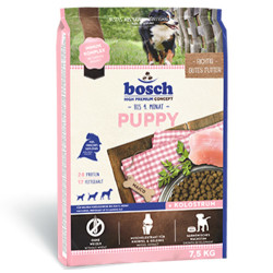 Bosch Puppy Glutensiz Yavru Köpek Maması 7,5 Kg + 3 Adet Temizlik Mendili - Thumbnail