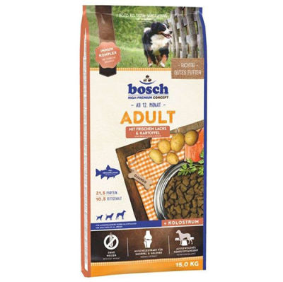Bosch Salmon Glutensiz Somonlu Köpek Maması 15 Kg + 4 Adet Temizlik Mendili
