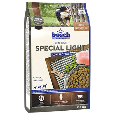 Bosch Special Light Diyet Düşük Kalori Köpek Maması 2,5 Kg + Temizlik Mendili