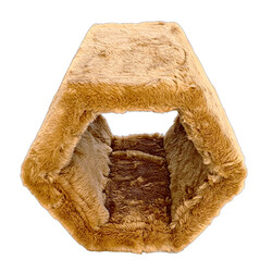 Botar Hexagon Premium Kedi Yatağı – Camel - 2