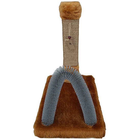 Botar Laçin Fırçalı Kedi Tırmalama Tahtası – Camel - 2