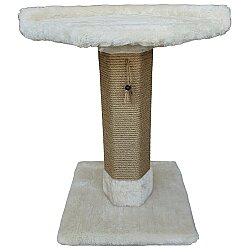 Botar Premium Hexagonal Tırmalamalı Kedi Yatağı – Krem - Botar