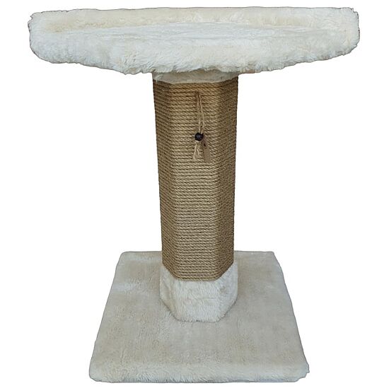Botar Premium Hexagonal Tırmalamalı Kedi Yatağı – Krem - 1