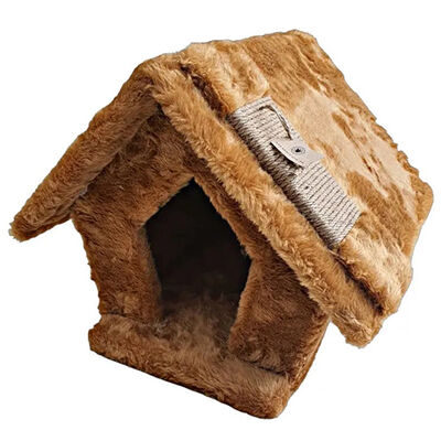 Botar Vega Tırmalamalı Kedi Evi – Camel - 1