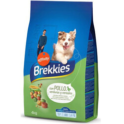 Brekkies Tavuk Etli ve Sebzeli Yetişkin Köpek Maması 4 Kg + 2 Adet Temizlik Mendili - Brekkies