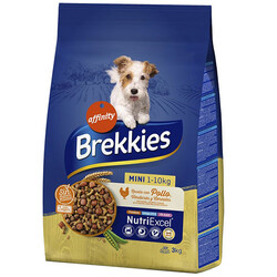 Brekkies Excel Mini Küçük Irk Köpek Maması 3 Kg + 2 Adet Temizlik Mendili - Brekkies