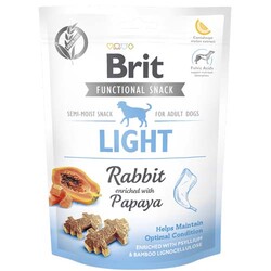 Brit Care - Brit Snack Light Tavşan Papaya Kilo Kontrolü Tahılsız Köpek Ödülü 150 Gr