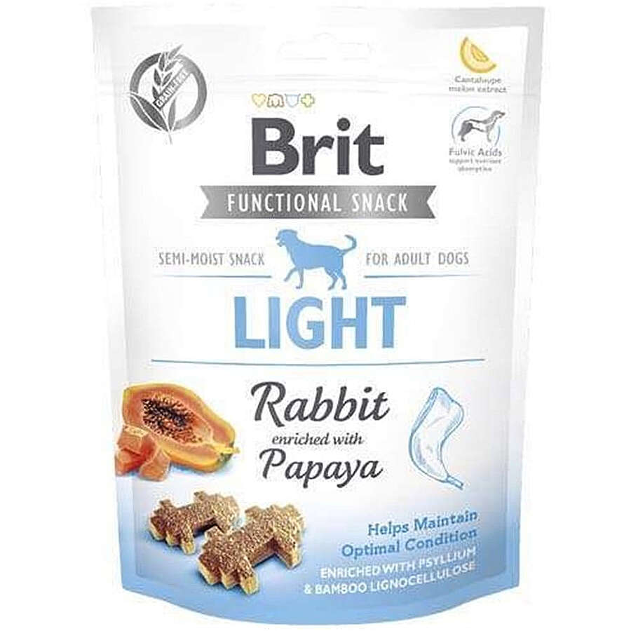Brit Snack Light Tavşan Papaya Kilo Kontrolü Tahılsız Köpek Ödülü 150 Gr