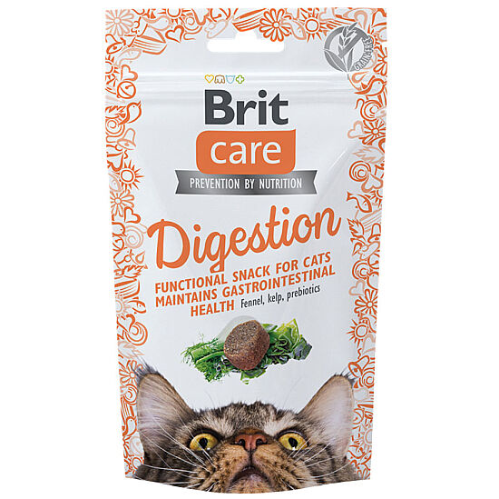 Brit Care Cat Snack Digestion Sindirim Sistemi Düzenleyici Kedi Ödülü 50 Gr - 1