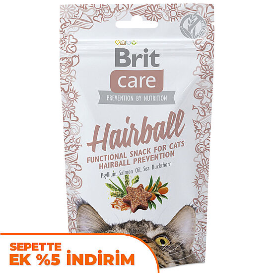 Brit Care Cat Snack Hairball Tahılsız Tüy Yumağı Önleyici Kedi Ödülü 50 Gr - 1