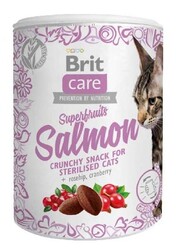 Brit Care - Brit Care Cat Snack Superfruits Salmon Somon Kuşburnu Yaban Mersini Tahılsız Kedi Ödülü 100 Gr