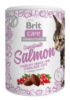 Brit Care Cat Snack Superfruits Salmon Somon Kuşburnu Yaban Mersini Tahılsız Kedi Ödülü 100 Gr