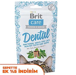 Brit Care Cat Snack Dental Tahılsız Ağız ve Diş Sağlığı Kedi Ödülü 50 Gr - Brit Care