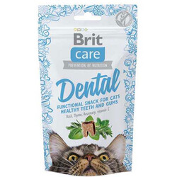 Brit Care Cat Snack Dental Tahılsız Ağız ve Diş Sağlğı Kedi Ödülü 50 Gr - Thumbnail