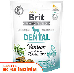 Brit Snack Dental Geyik ve Biberiye Ağız ve Diş Sağlığı Tahılsız Köpek Ödülü 150 Gr - Brit Care