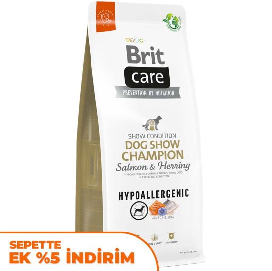 Brit Care Dog Show Champion Salmon and Herring Adult Dry Dog Food 12 Kg. - 1