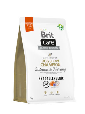 Brit Care Dog Show Champion Somonlu Köpek Maması 3 Kg + Temizlik Mendili