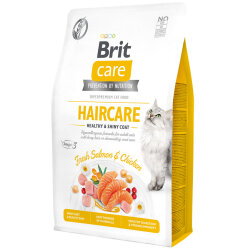 Brit Care Haircare Somon Tavuk Deri Tüy Sağlığı Tahılsız Kedi Maması 2 Kg - Brit Care