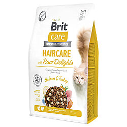 Brit Care Haircare Somonlu ve Hindi Etli Tahılsız Kedi Maması 2 Kg - Brit Care