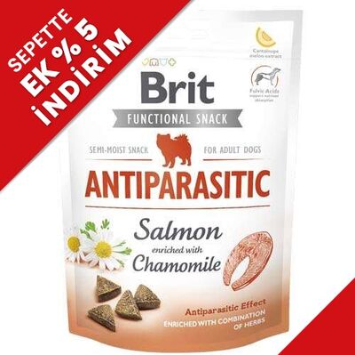 Brit Snack Antiparasitic Somon Papatya Parazit Karşıtı Tahılsız Köpek Ödülü 150 Gr - 1