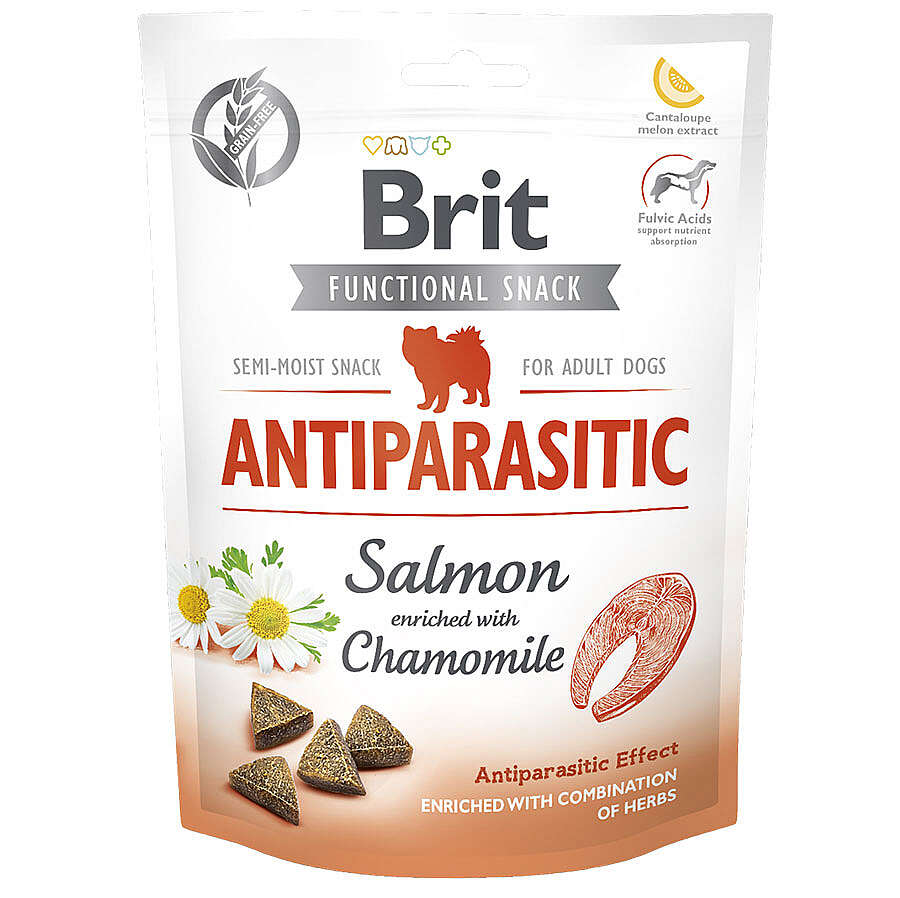 Brit Snack Antiparasitic Somon  Papatya Parazit Karşıtı Tahılsız Köpek Ödülü 150 Gr