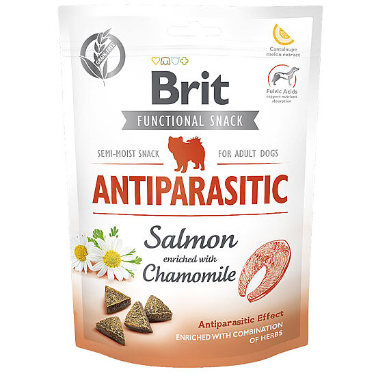 Brit Snack Antiparasitic Somon Papatya Parazit Karşıtı Tahılsız Köpek Ödülü 150 Gr - 1