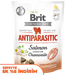 Brit Snack Antiparasitic Somon Papatya Parazit Karşıtı Tahılsız Köpek Ödülü 150 Gr - Brit Care