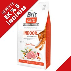 Brit Care Indoor Anti Stress Tavuklu Tahılsız Kedi Maması 2 Kg - Brit Care