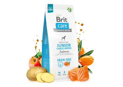 Brit Care Junior Large Breed Salmon Grain Free Puppy Large Breed Dry Dog Food 12 Kg.