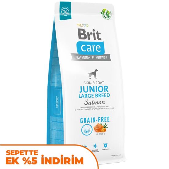 Brit Care Junior Large Somon Büyük Irk Yavru Köpek Maması 12 Kg - 1