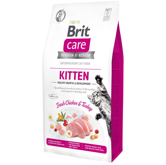 Brit Care Kitten Tavuk ve Hindi Etli Tahılsız Yavru Kedi Maması 7 Kg - 2